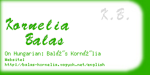 kornelia balas business card